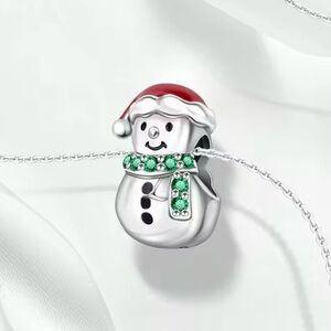 S925 Snowman Charm